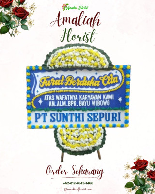 Papan Bunga Duka di Gedong Meneng