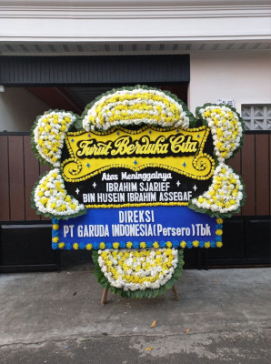 Papan Bunga Duka di Gedong Meneng