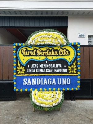 Papan Bunga Duka di Gedong Meneng